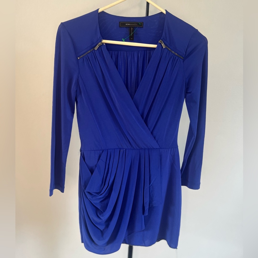 Blue designer dress